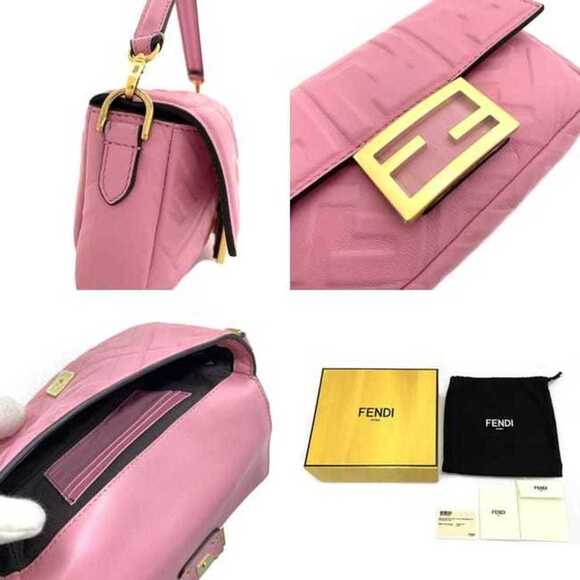 FENDI Pink Leather Shoulder Bag - Picture 9 of 10